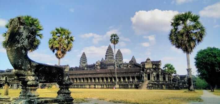 Angkor Wat in Kambodscha, hier im Portrait